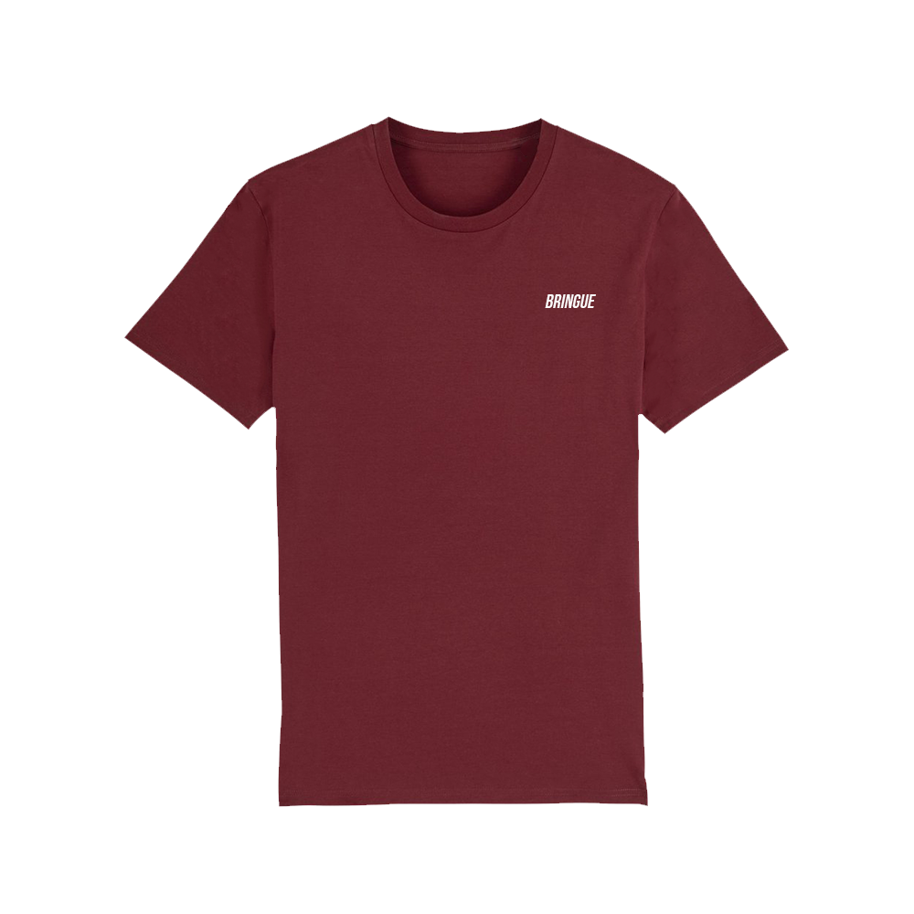 T-shirt Bringue Rouge Bordeaux
